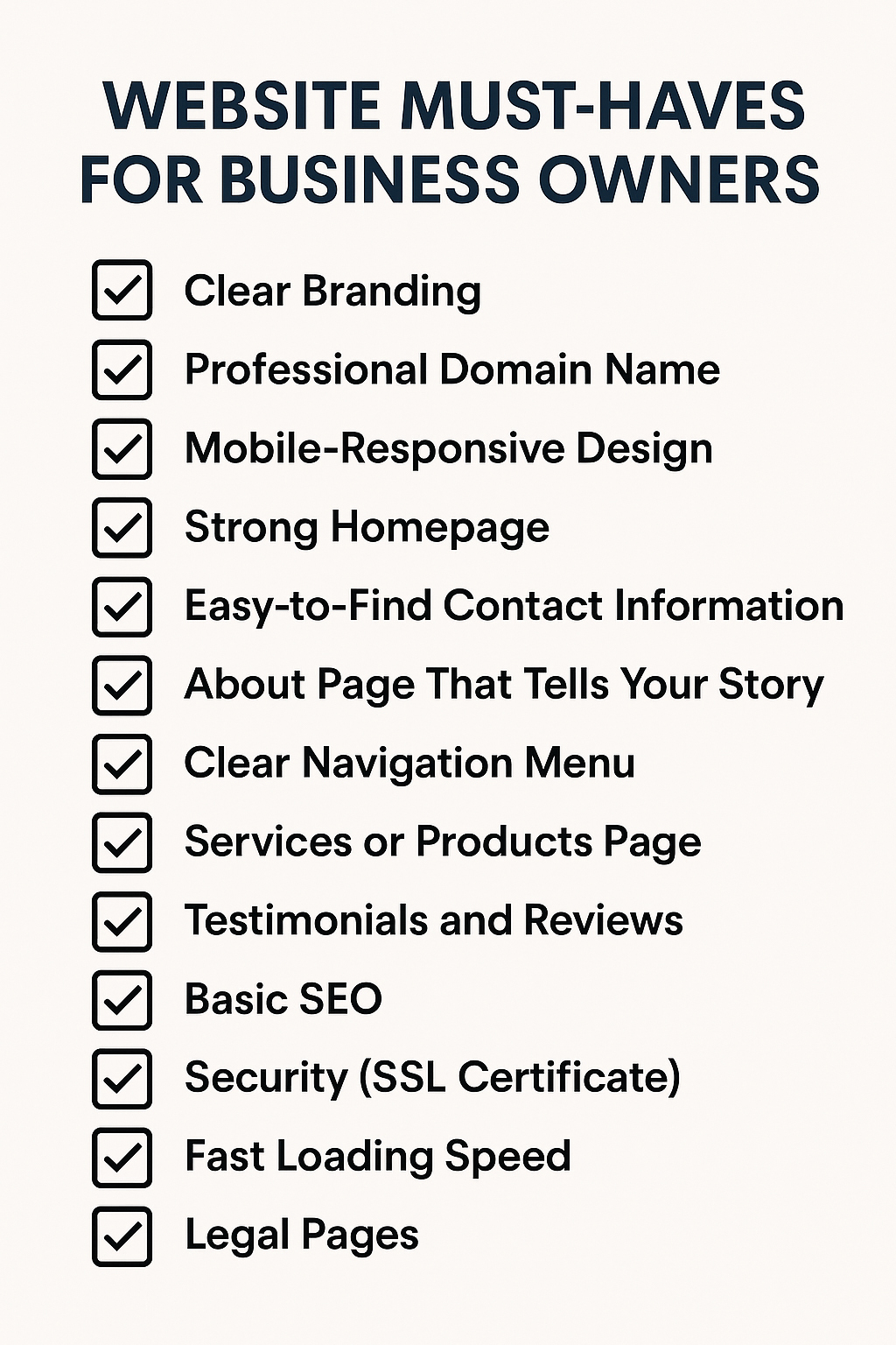 Essential Website Must-Haves Every Business Owner Needs